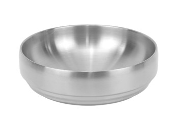 Салатник з нержавіючої сталі  з подвійними стінками 22×7,8см Vintage Silver