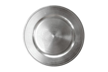 Тарілка 33см з нержавіючої сталі Vintage Silver