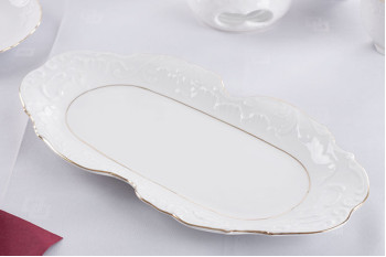 Блюдо овальне 36см Cmielow Rococo 3604