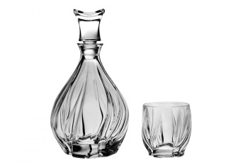 Набір для віскі 7 предметів Bohemia Crystal Bromelias 