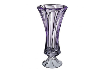 Ваза на нозі 40см Aurum Crystal Plantica Amethyst 