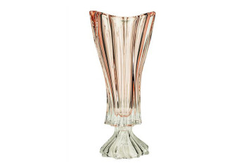Ваза на нозі 40см Aurum Crystal Plantica Pink 