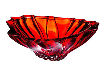 Фруктовниця 33см Aurum Crystal Plantica Red 