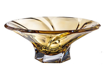 Фруктовниця 30,5см Aurum Crystal Mozart Amber 