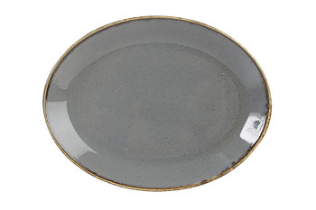 Блюдо овальне 24х19см Porland Dark Grey