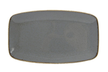 Блюдо прямокутне 31х18см Porland Dark Grey