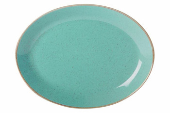 Блюдо овальне 31х24см Porland Turquoise